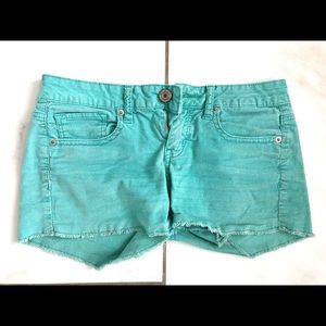 American Eagle Aqua Jean Shorts